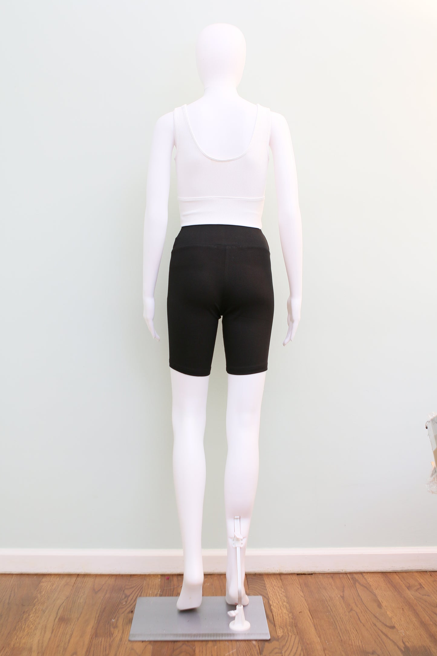 Ines Ribbed Biker Shorts