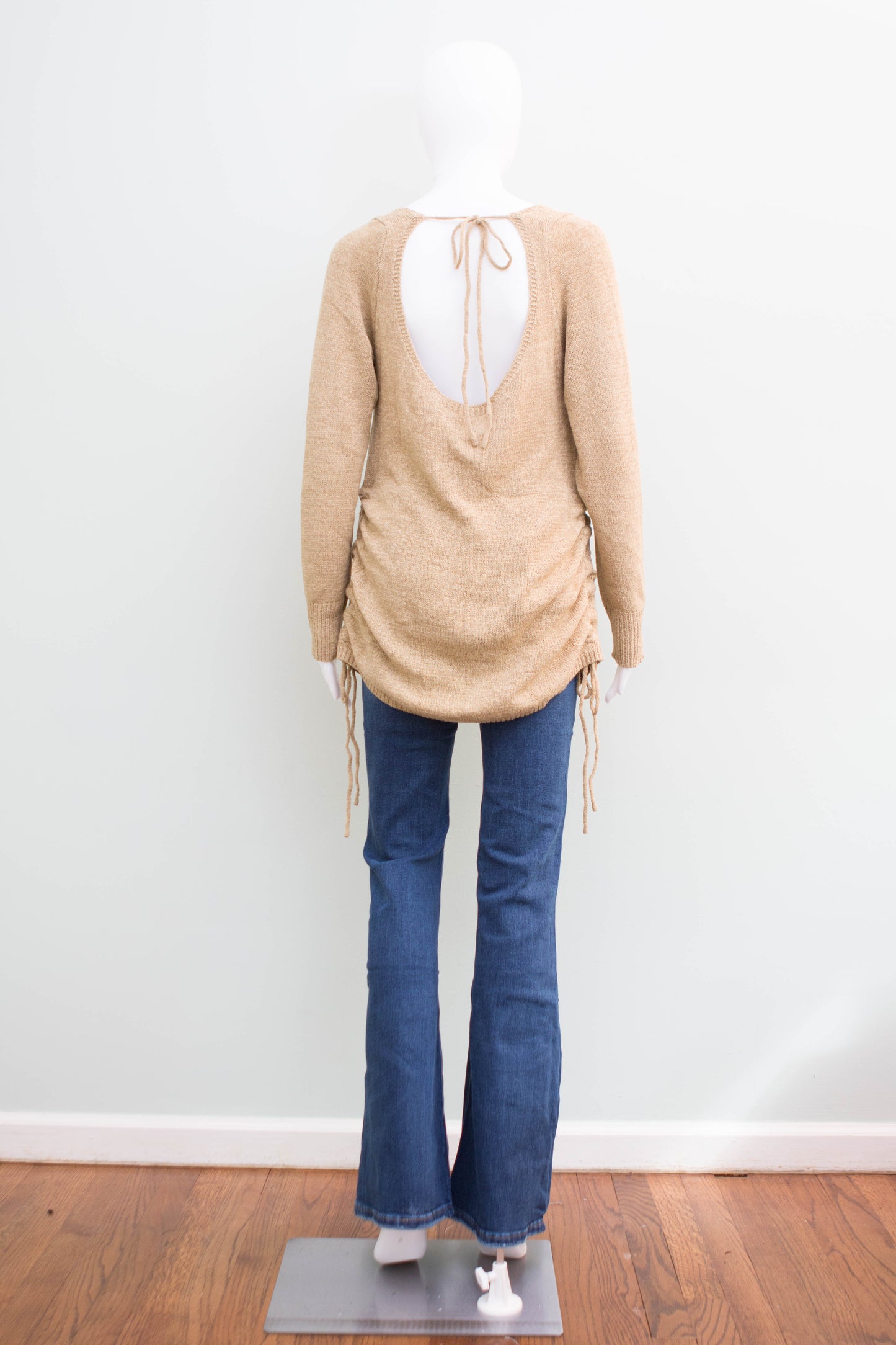Marilyn Sweater Knit Open Back Dress