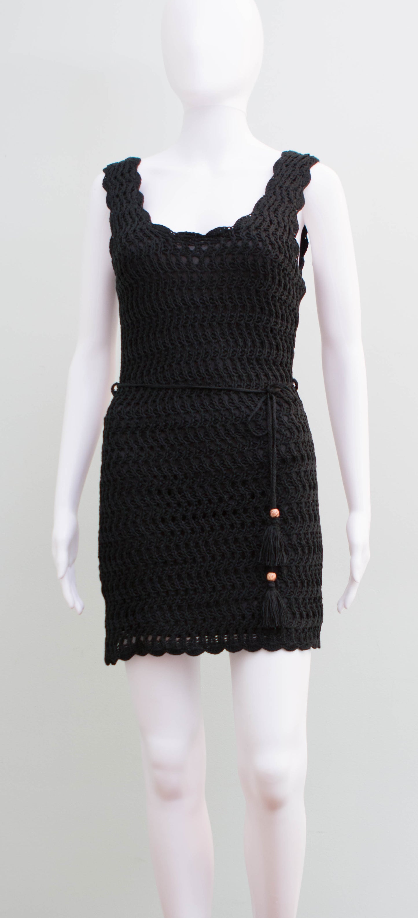 Maeve Sleeveless Crochet Mini Dress