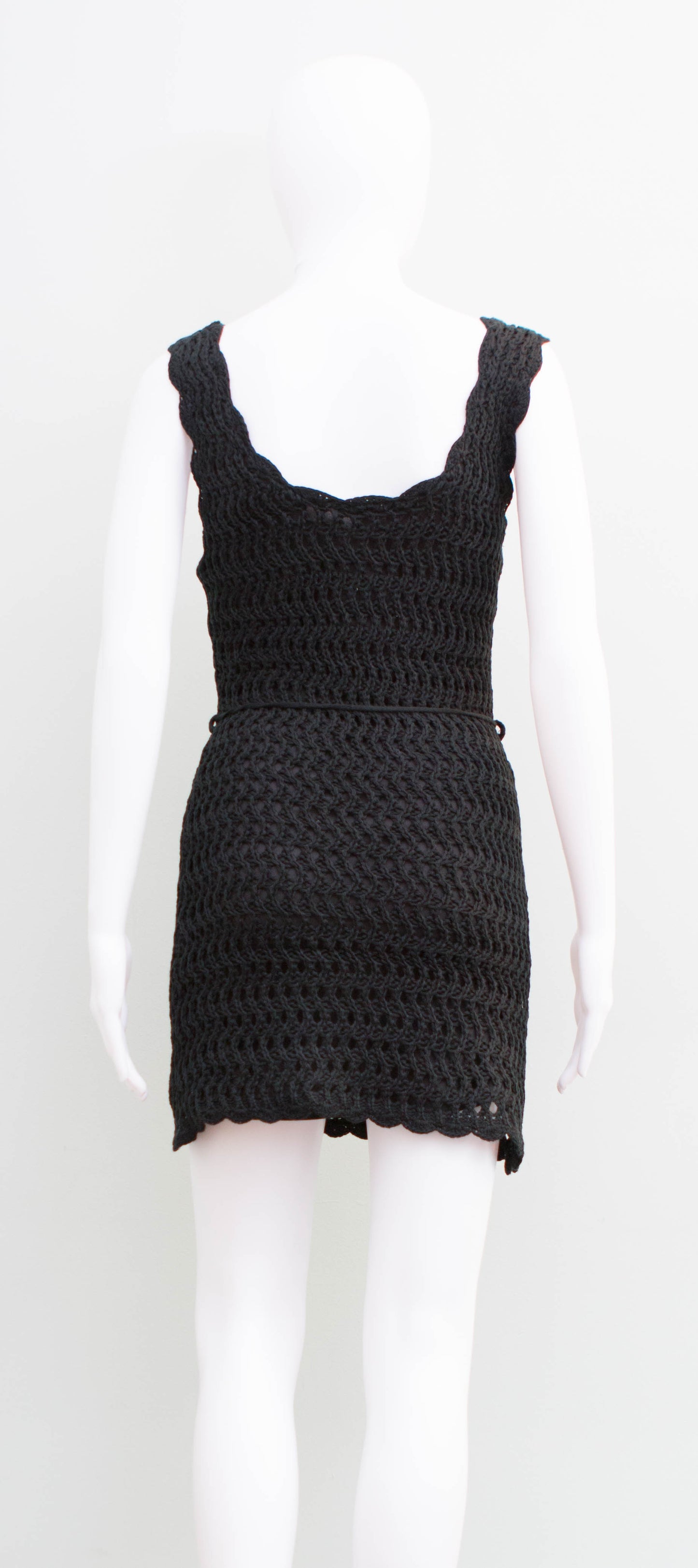 Maeve Sleeveless Crochet Mini Dress