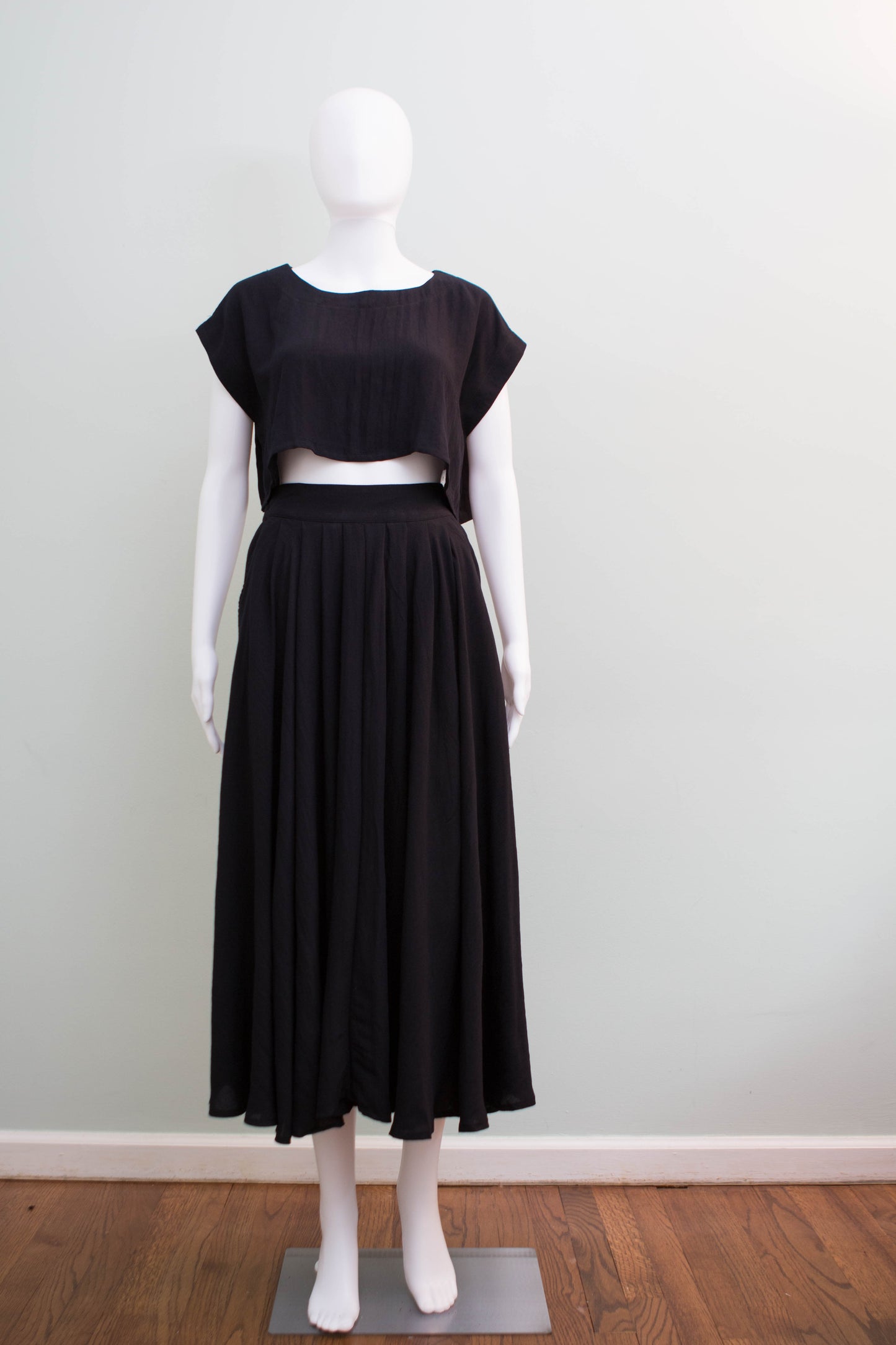 Madison Crop Top and Midi Skirt Set